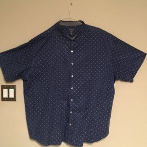 Van Heusen Big and Tall Mens Classic Short Sleeve Button-Down Shirt